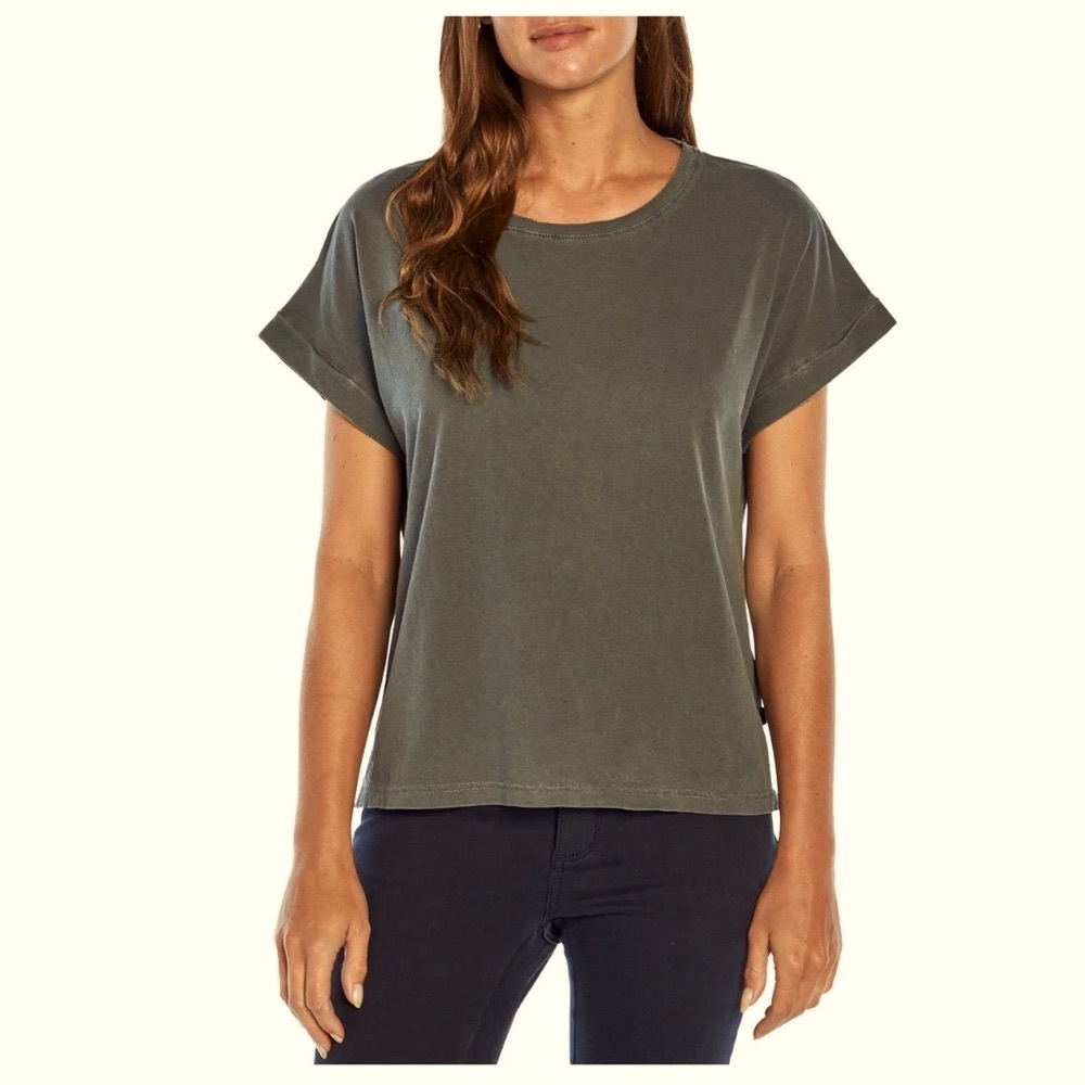GAP Sizes XL, LARGE - Short Sleeve Washed Fashion Tee Olive T-Shirt NEW - Picture 1 of 3